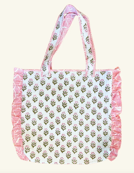 Clover Fridays Georgia Ruffle Tote