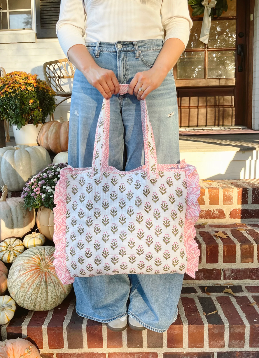 Clover Fridays Georgia Ruffle Tote Large
