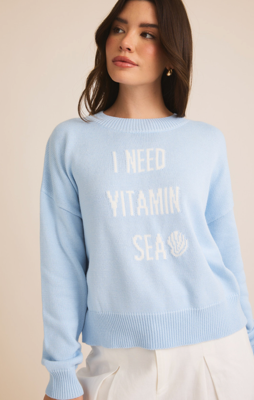 "I Need Vitamin Sea" Sweater
