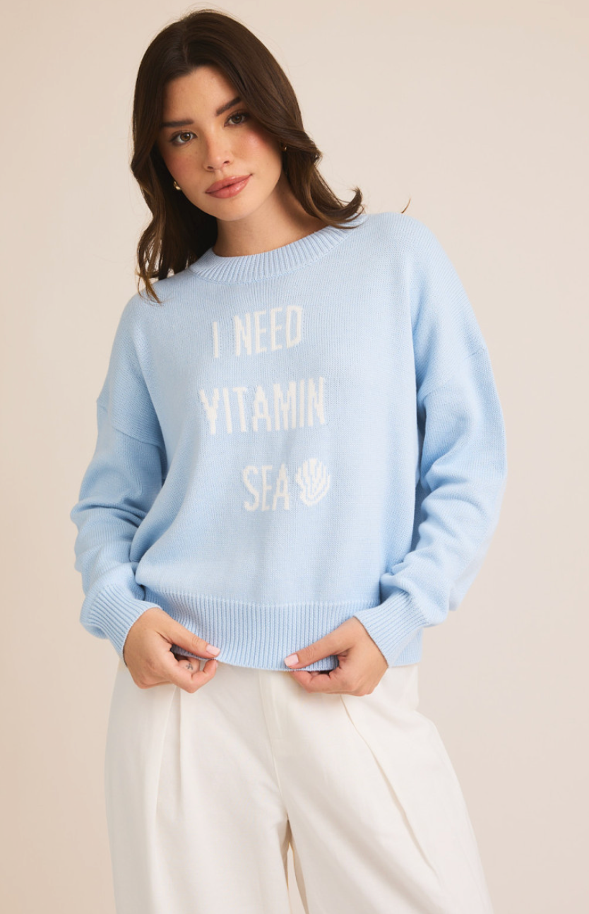 "I Need Vitamin Sea" Sweater