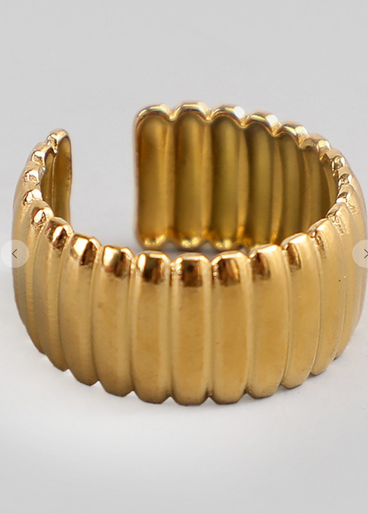 Metallic Bar Ring