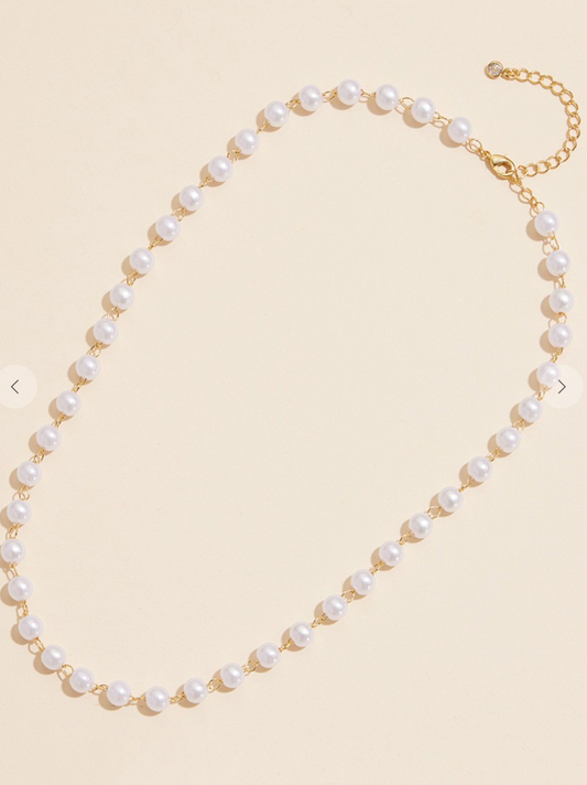 18K Pearl Station Chain