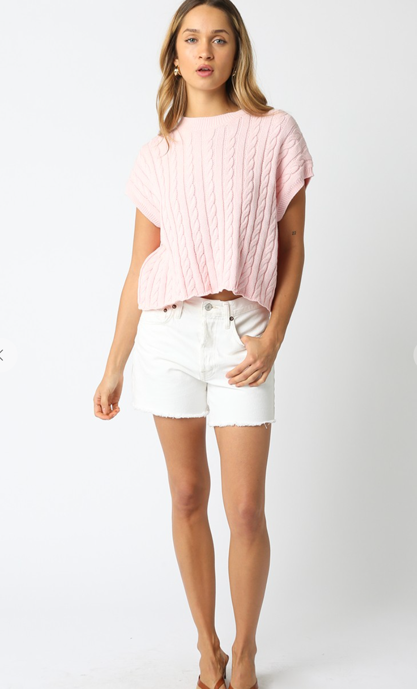 Eliana Sweater Top Blush