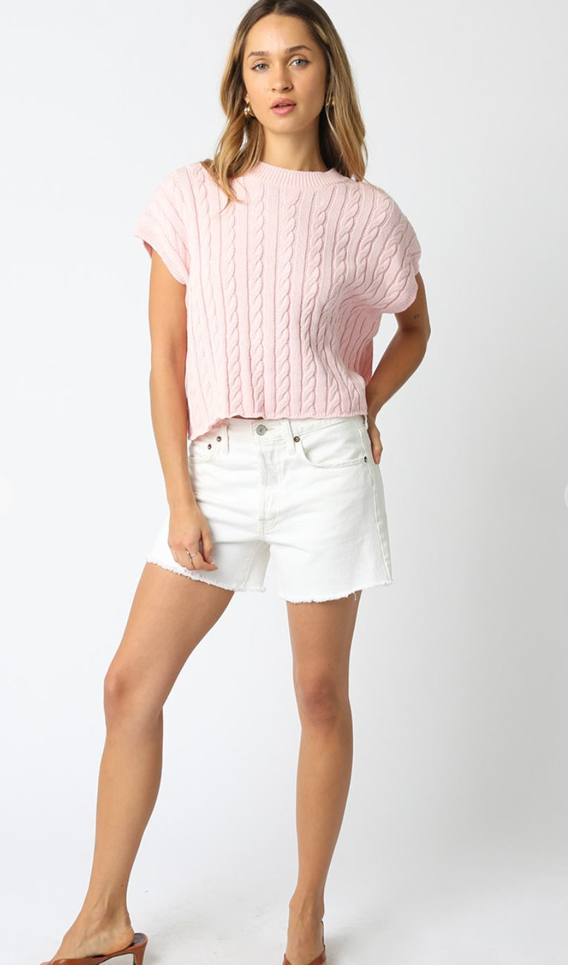 Eliana Sweater Top Blush
