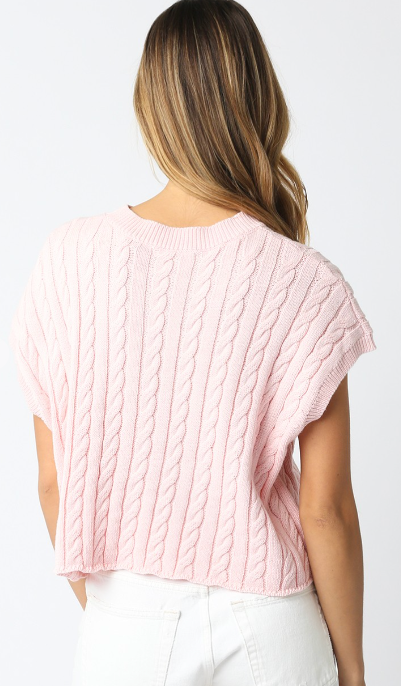 Eliana Sweater Top Blush