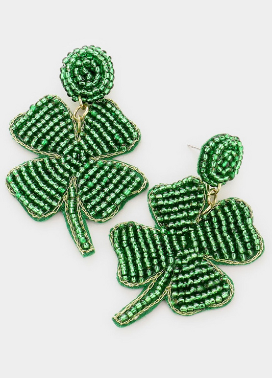 Clover Beaded Earrings