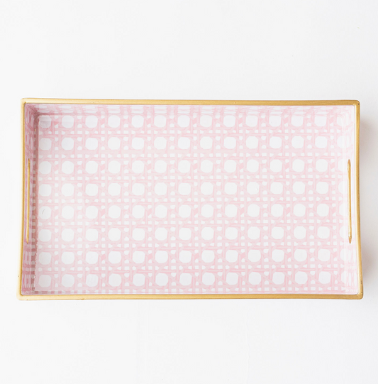 Pink Crane Vanity Tray
