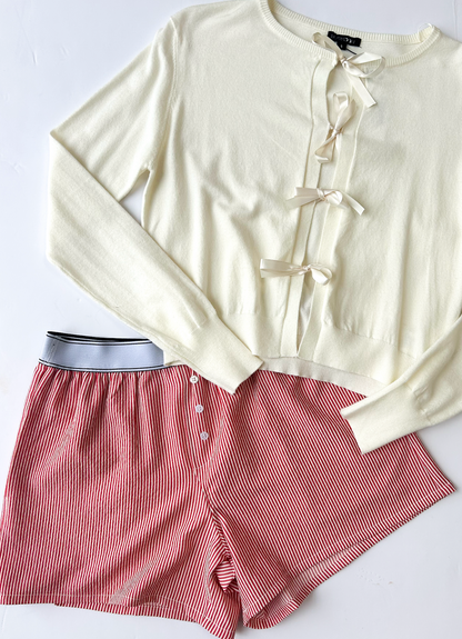 Elastic Stripe Boxer Shorts - Clothe Boutique