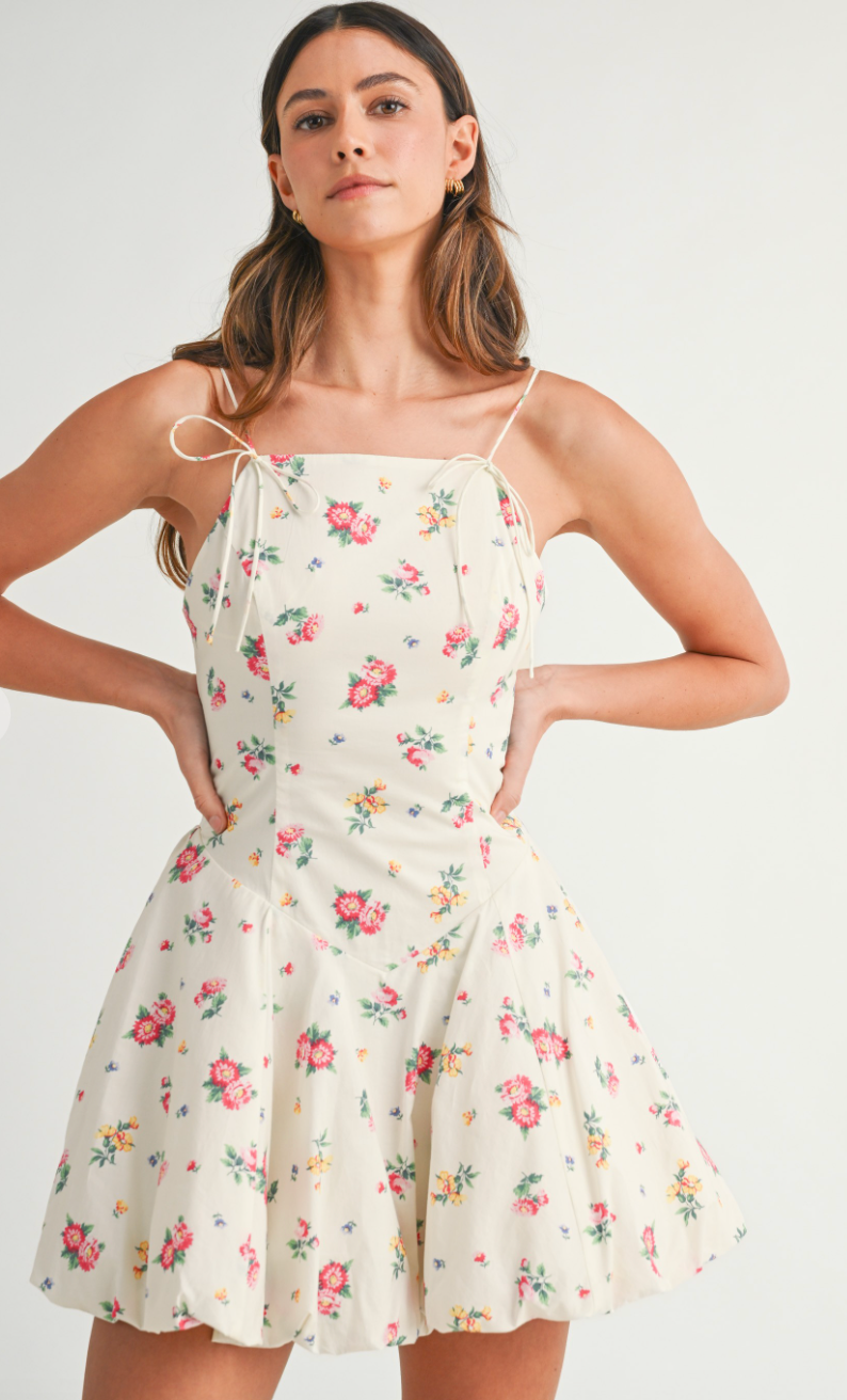 Tilly Floral Bubble Hem Dress