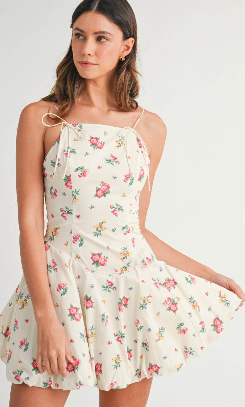 Tilly Floral Bubble Hem Dress
