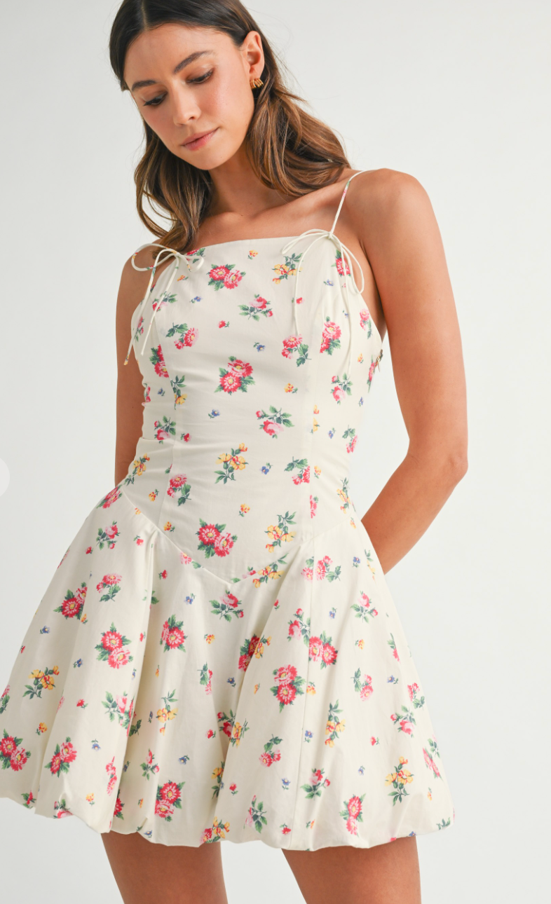 Tilly Floral Bubble Hem Dress