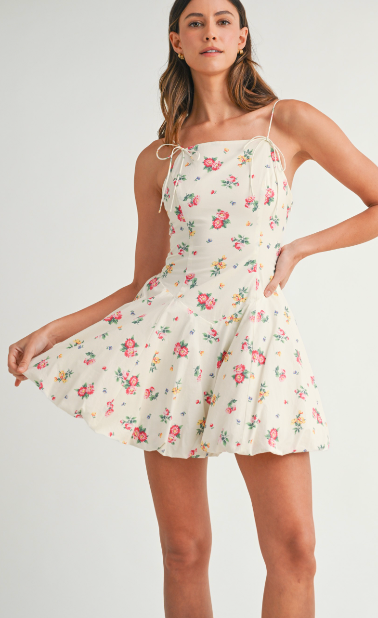 Tilly Floral Bubble Hem Dress