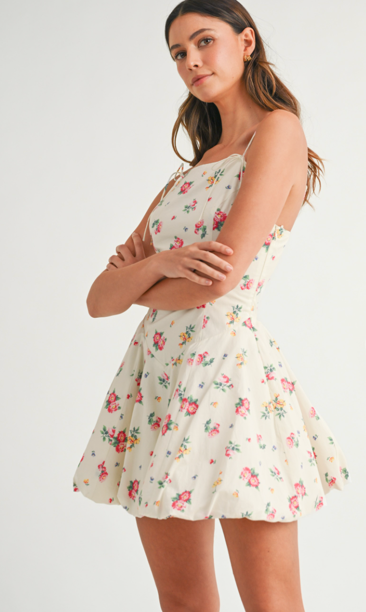Tilly Floral Bubble Hem Dress