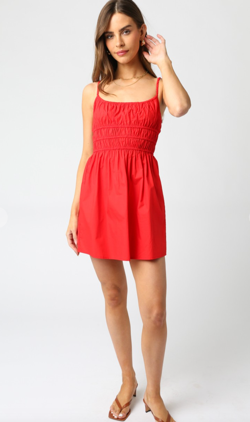 Delaney Red Dress