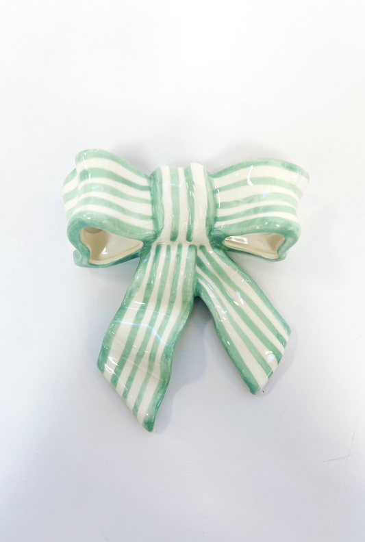 Stripe Bow Stoneware