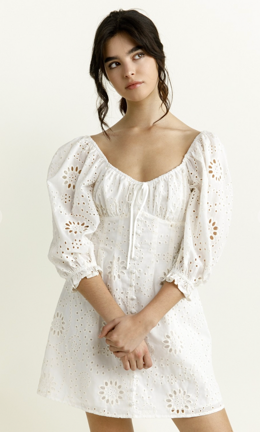 Jayde Floral Eyelet Dress