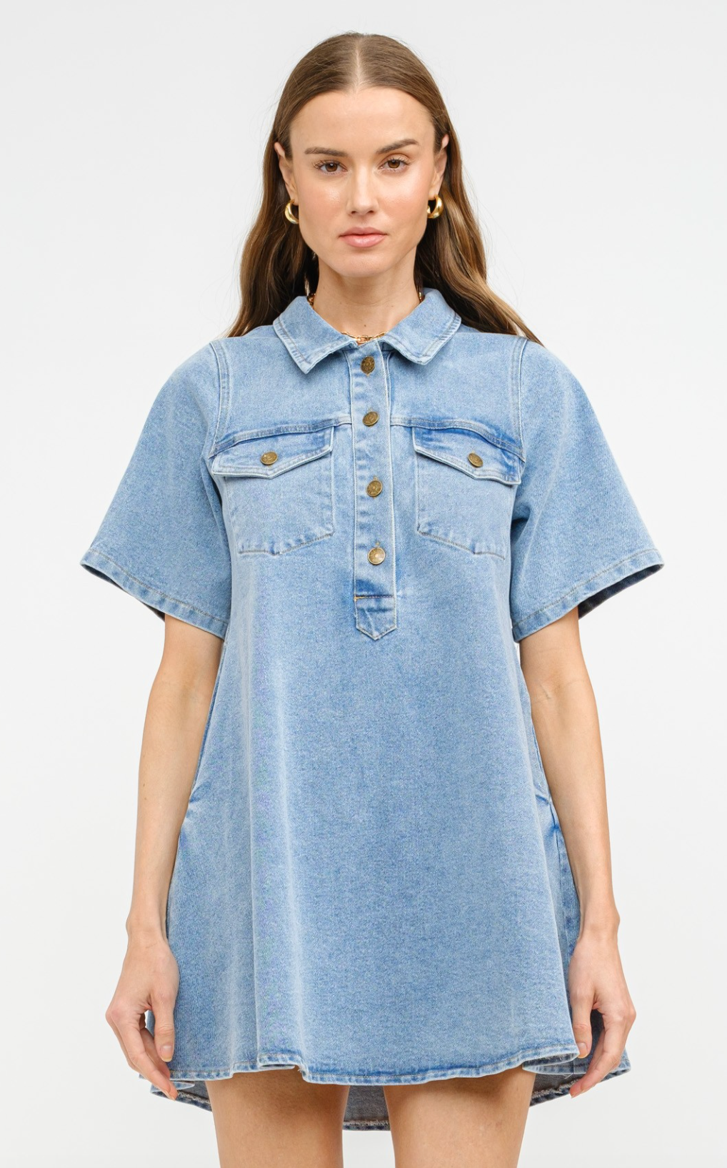 Paloma Denim Shirt Dress