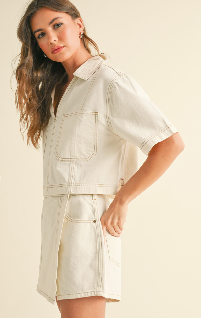 Valorie White Skort & Top Set of 2