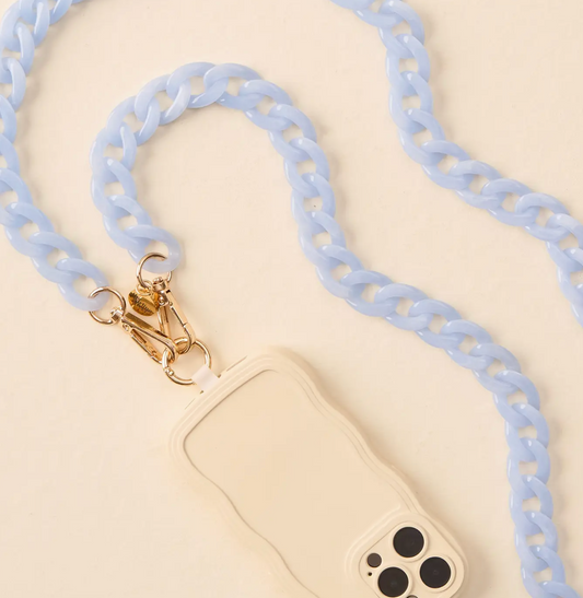 Phone Crossbody Chain - Blue