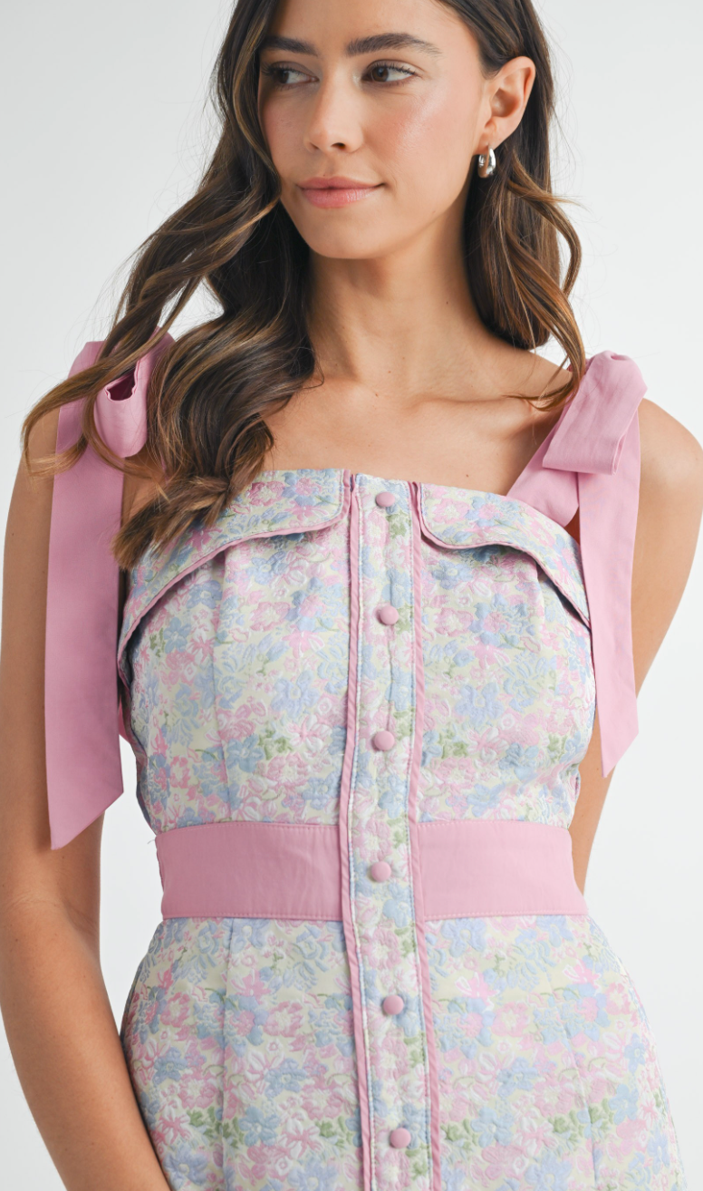 Savannah Tied Shoulder Midi Dress