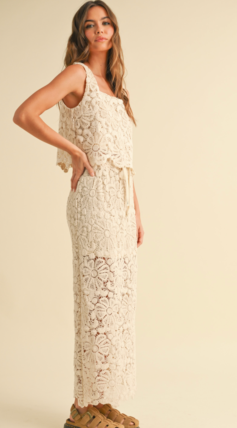Pheobe Crochet Skirt & Tank Set of 2
