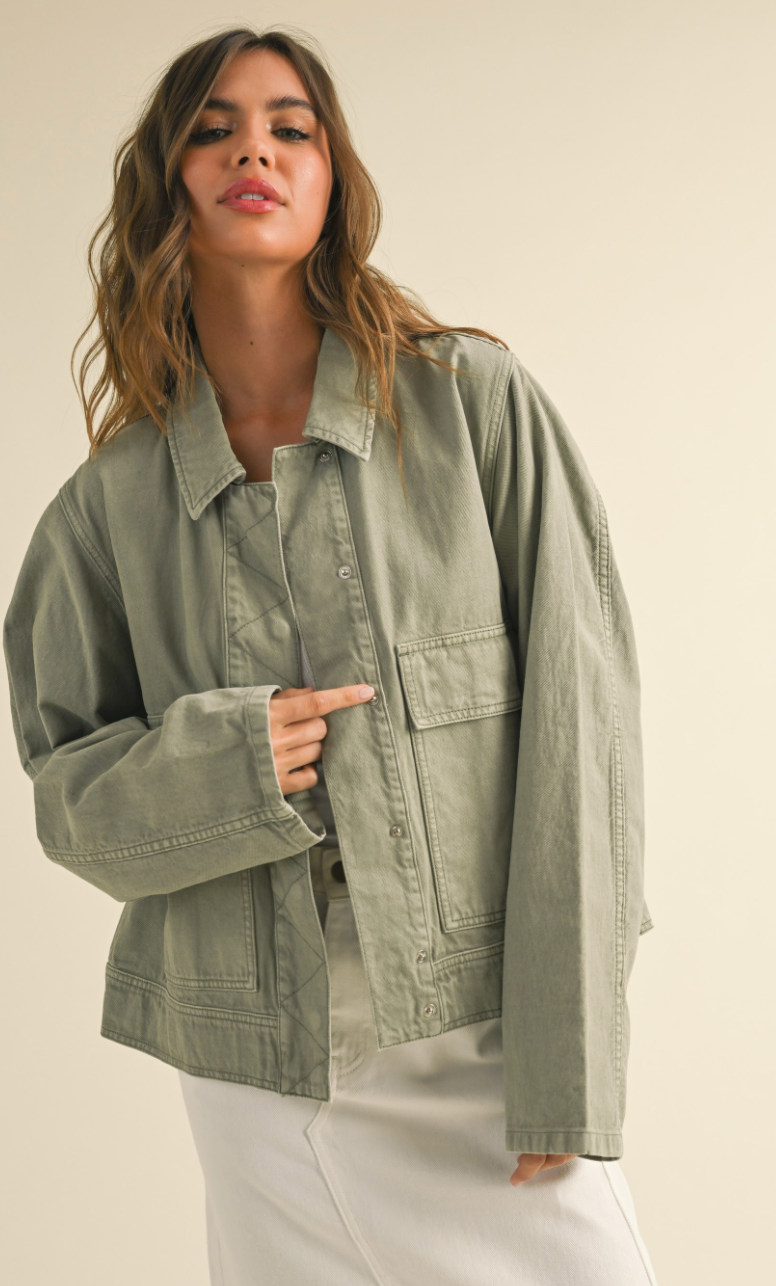 Sage Oversized Jacket