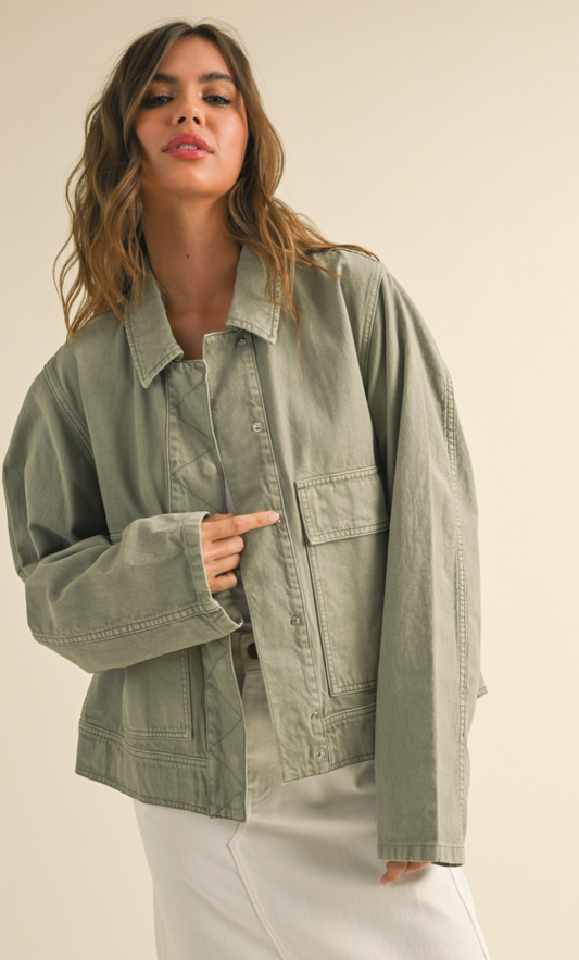 Sage Oversized Jacket