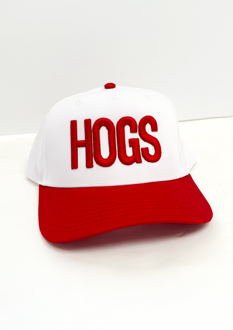 HOGS Puff Vintage Trucker Red