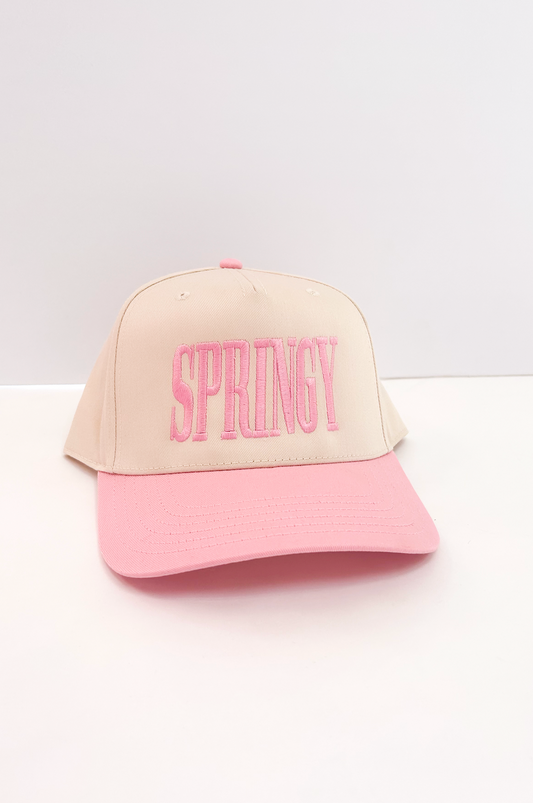 Springy Vintage Trucker Pink