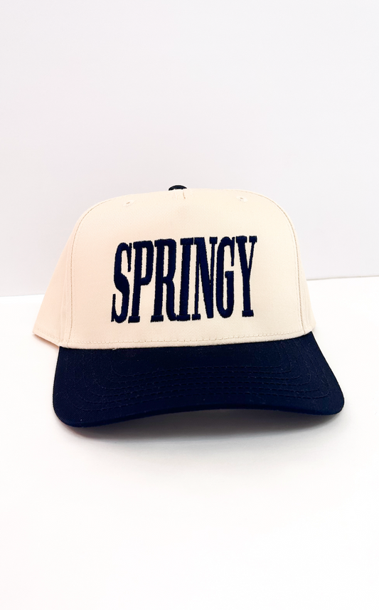 Springy Vintage Trucker Navy