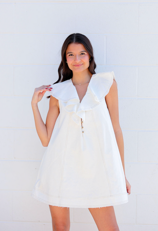 Rayne Ruffled Collar Dress