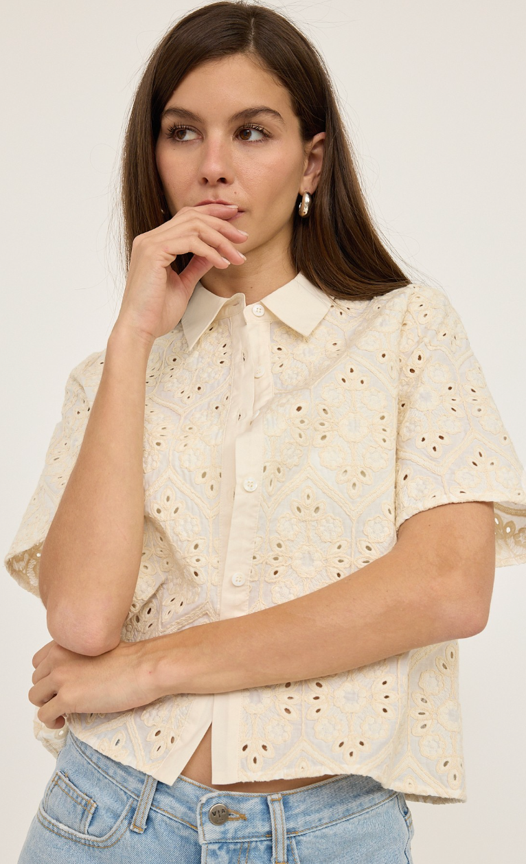 Crochet Shirt & Shorts Set of 2