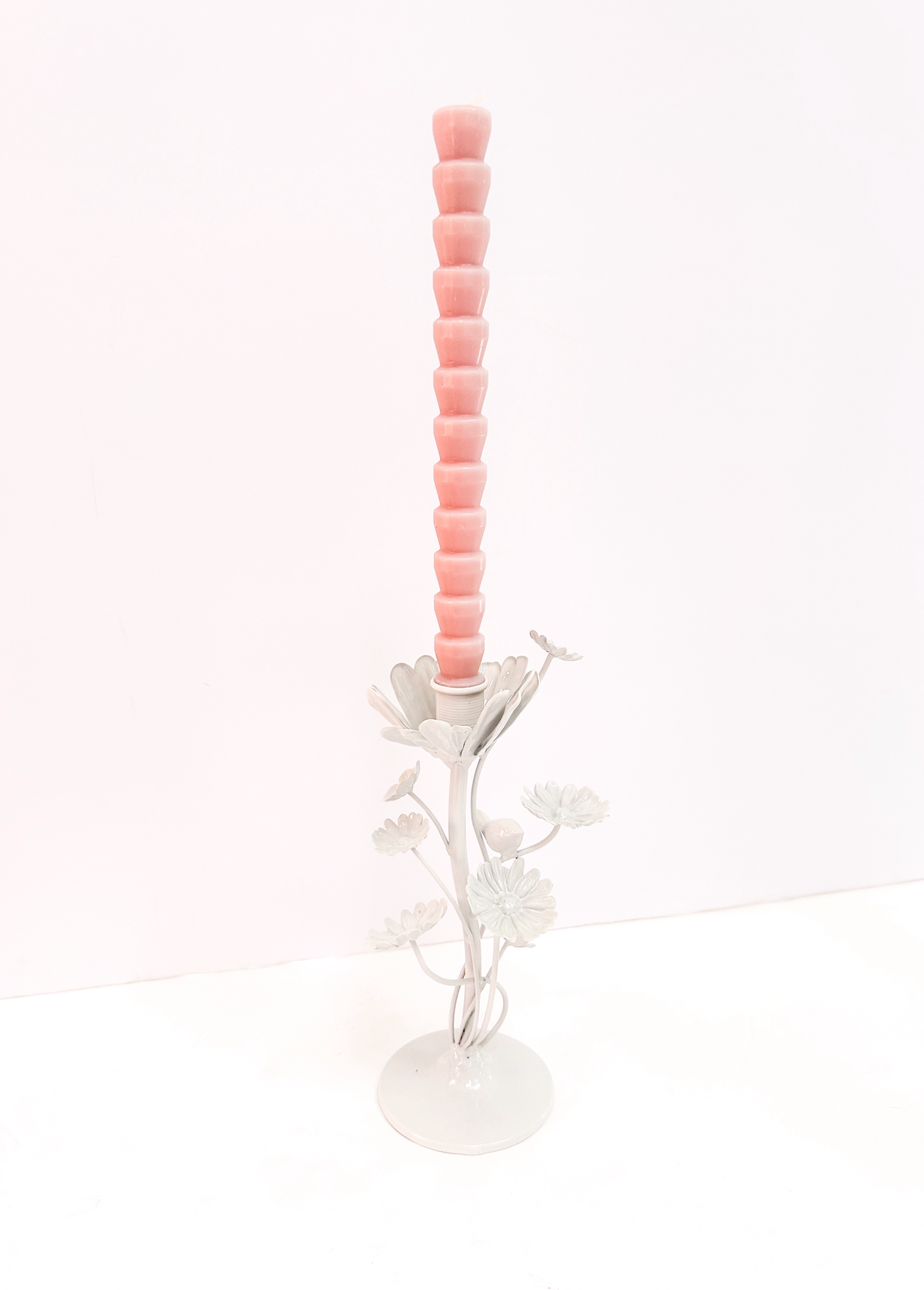 Metal Flower Taper Holder