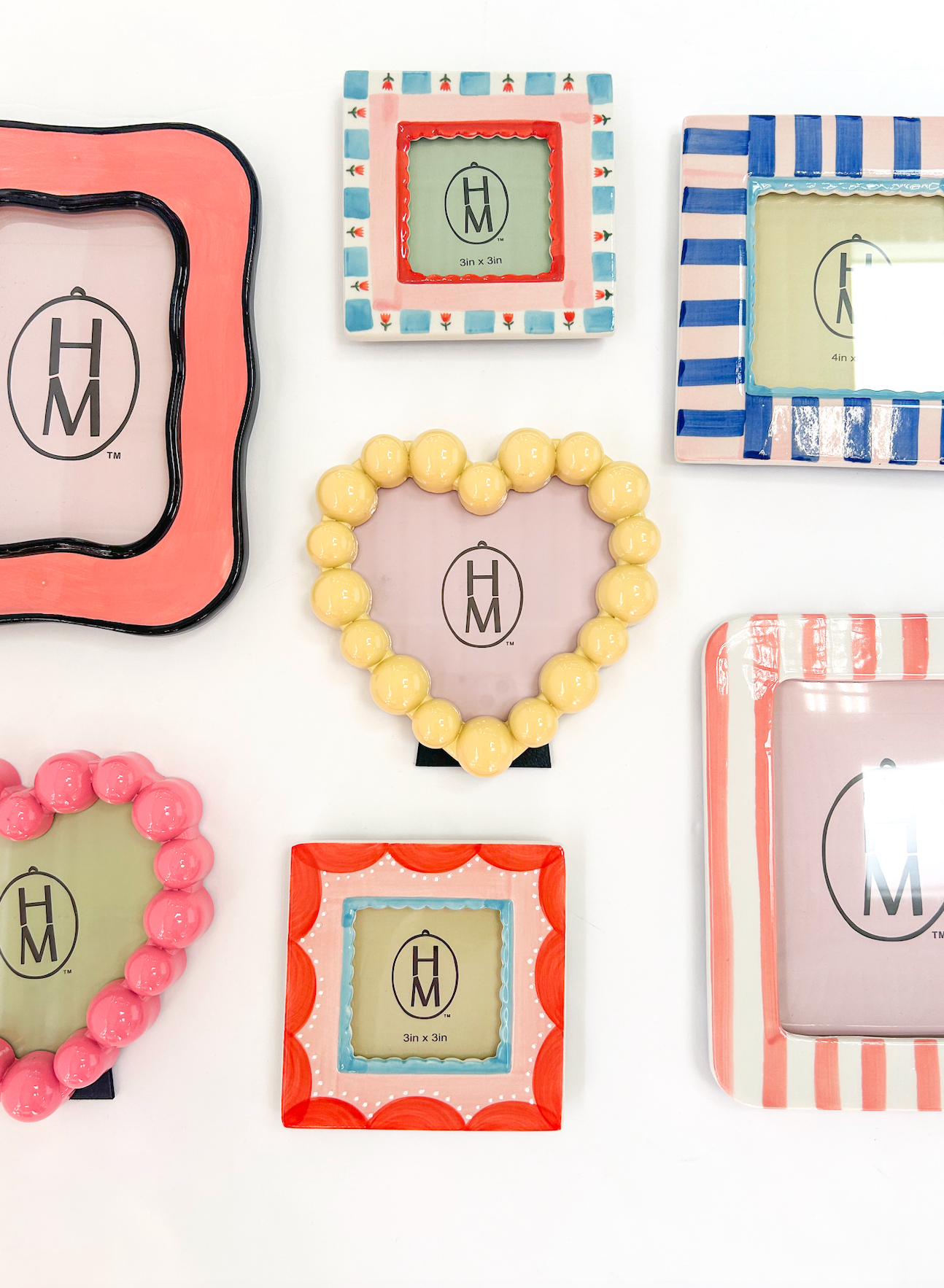 Stoneware Frame Pink/Black