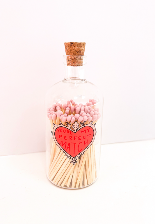 Perfect Match Matchstick Glass Jar