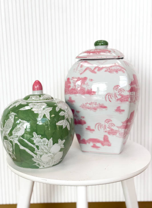 Stoneware Jar Green