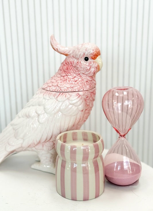 Cockatoo Jar w/ Lid