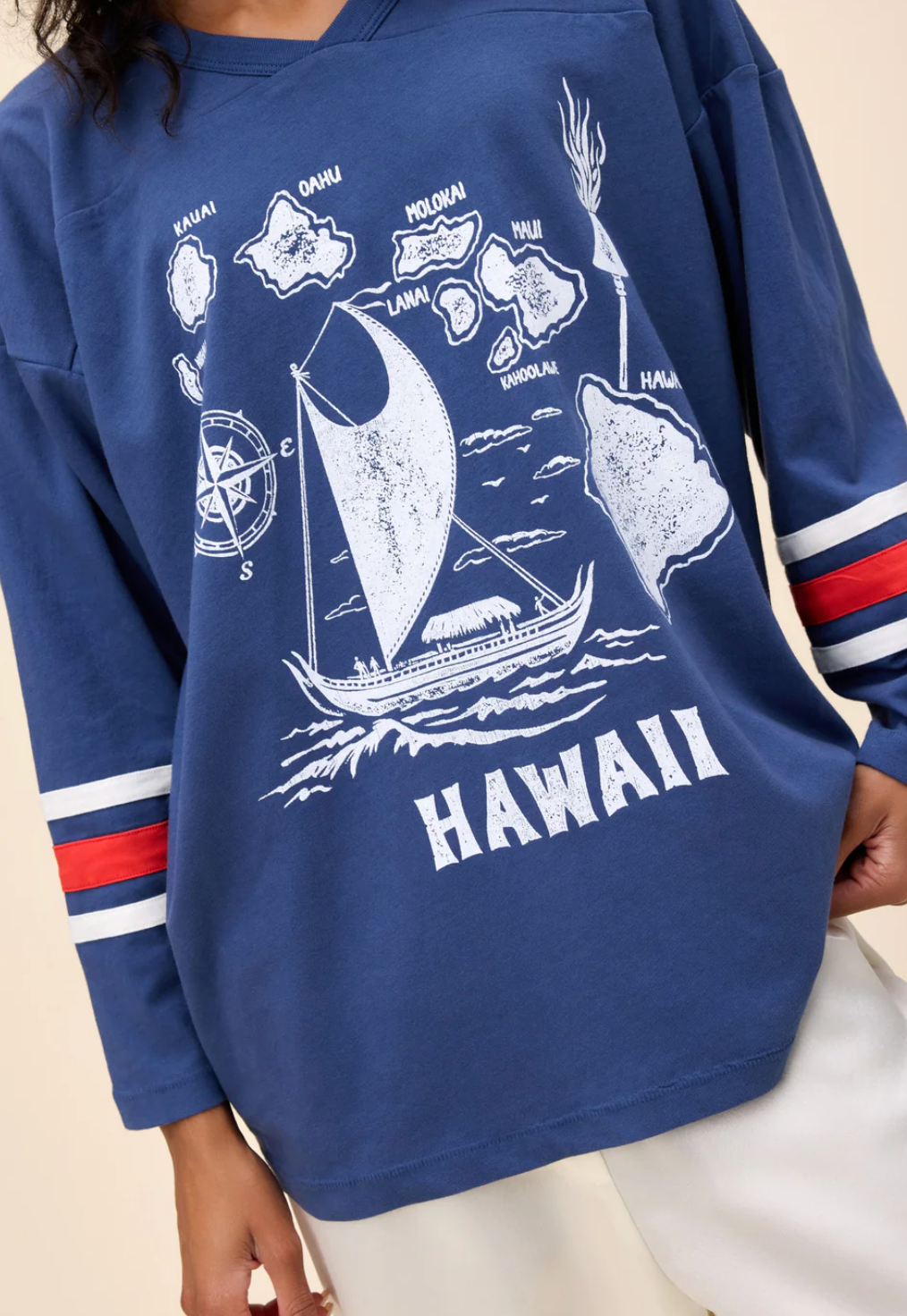 Hawaii Map Hockey Jersey