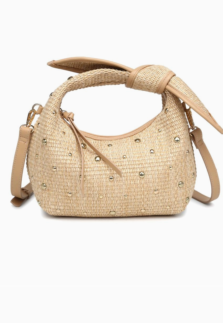 Paloma Knot Straw Purse