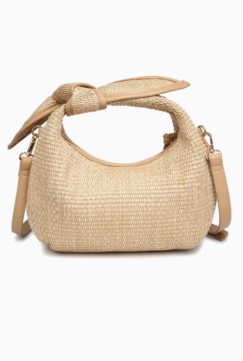 Paloma Knot Straw Purse