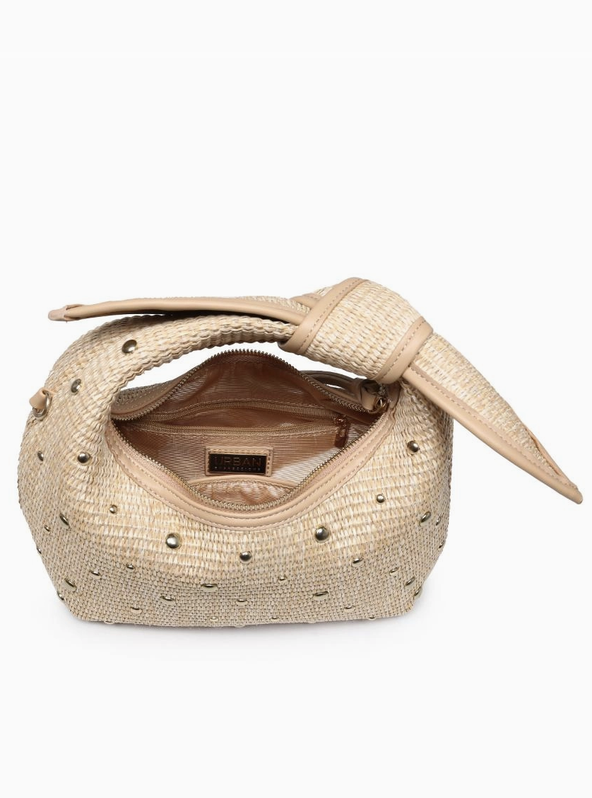 Paloma Knot Straw Purse
