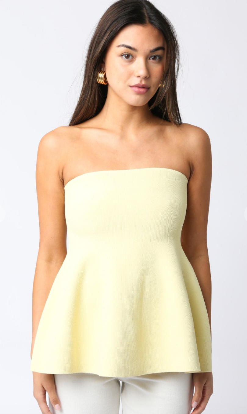 Butter Yellow Sweater Top