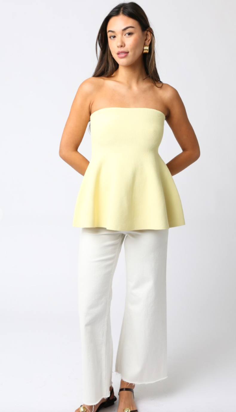 Butter Yellow Sweater Top