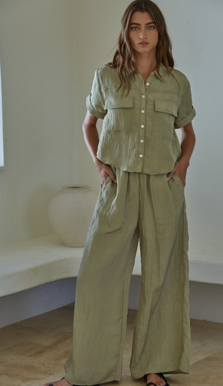 Alani Pocket Shirt & Pants Set of 2