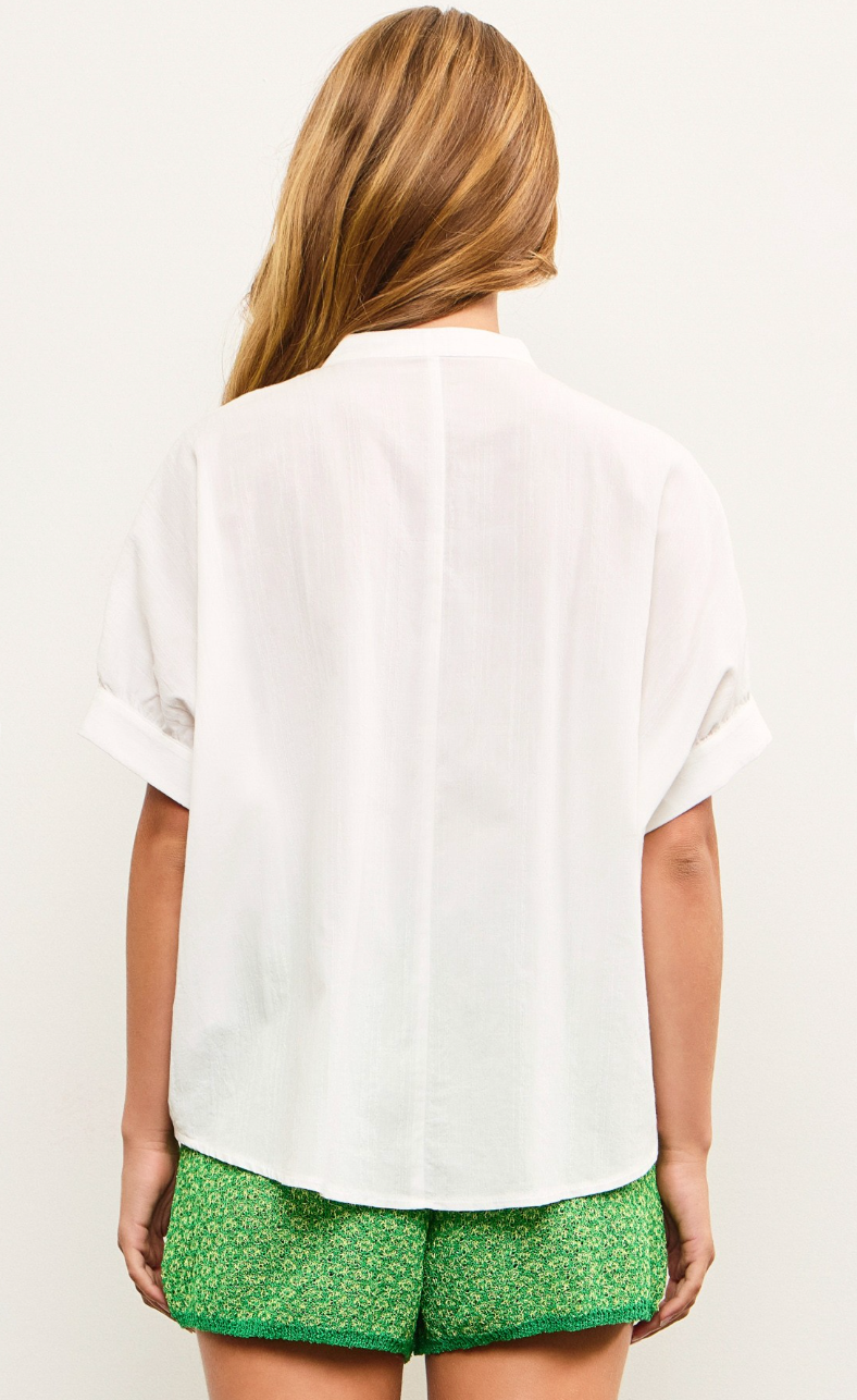 Tie Front Button Down Shirt