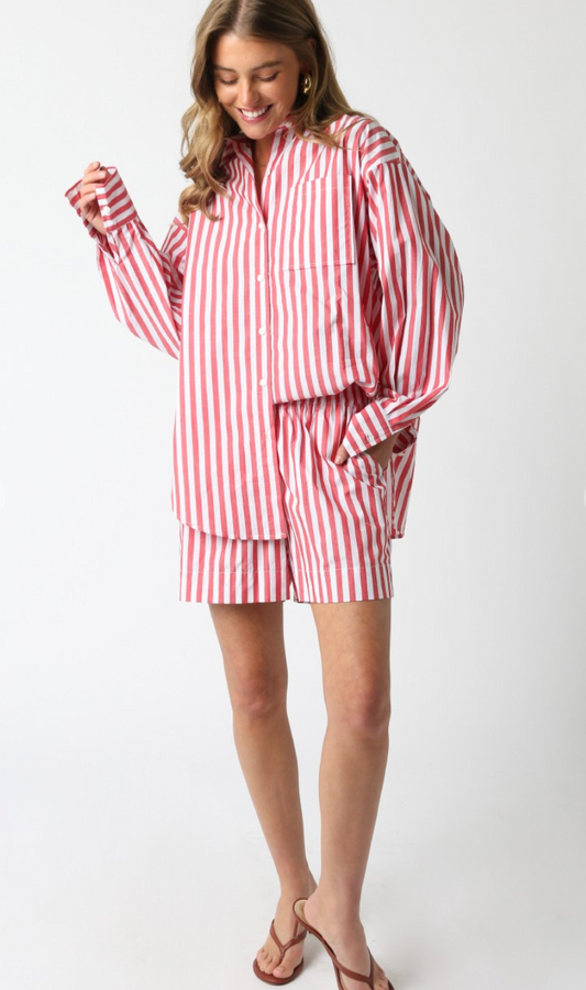 Billie Stripe Shirt & Shorts Set of 2