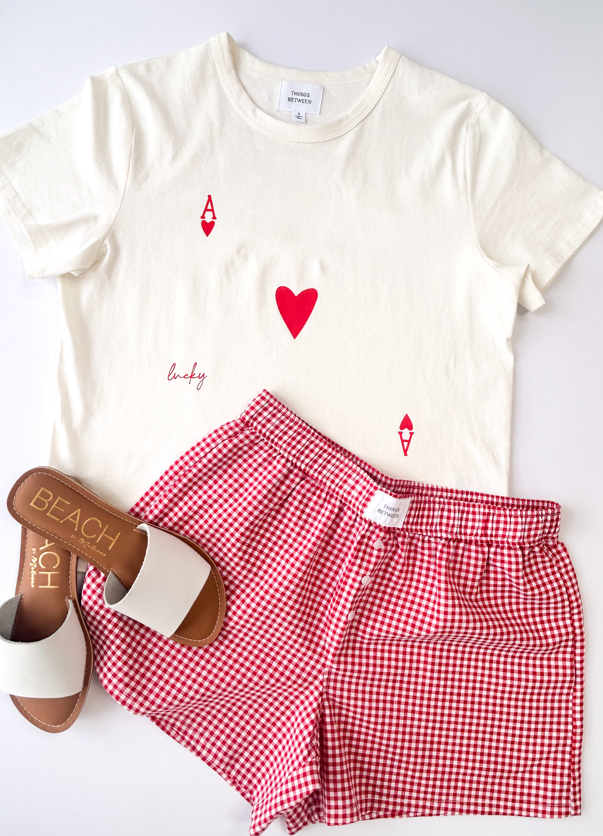 Ace of Hearts Graphic Tee White