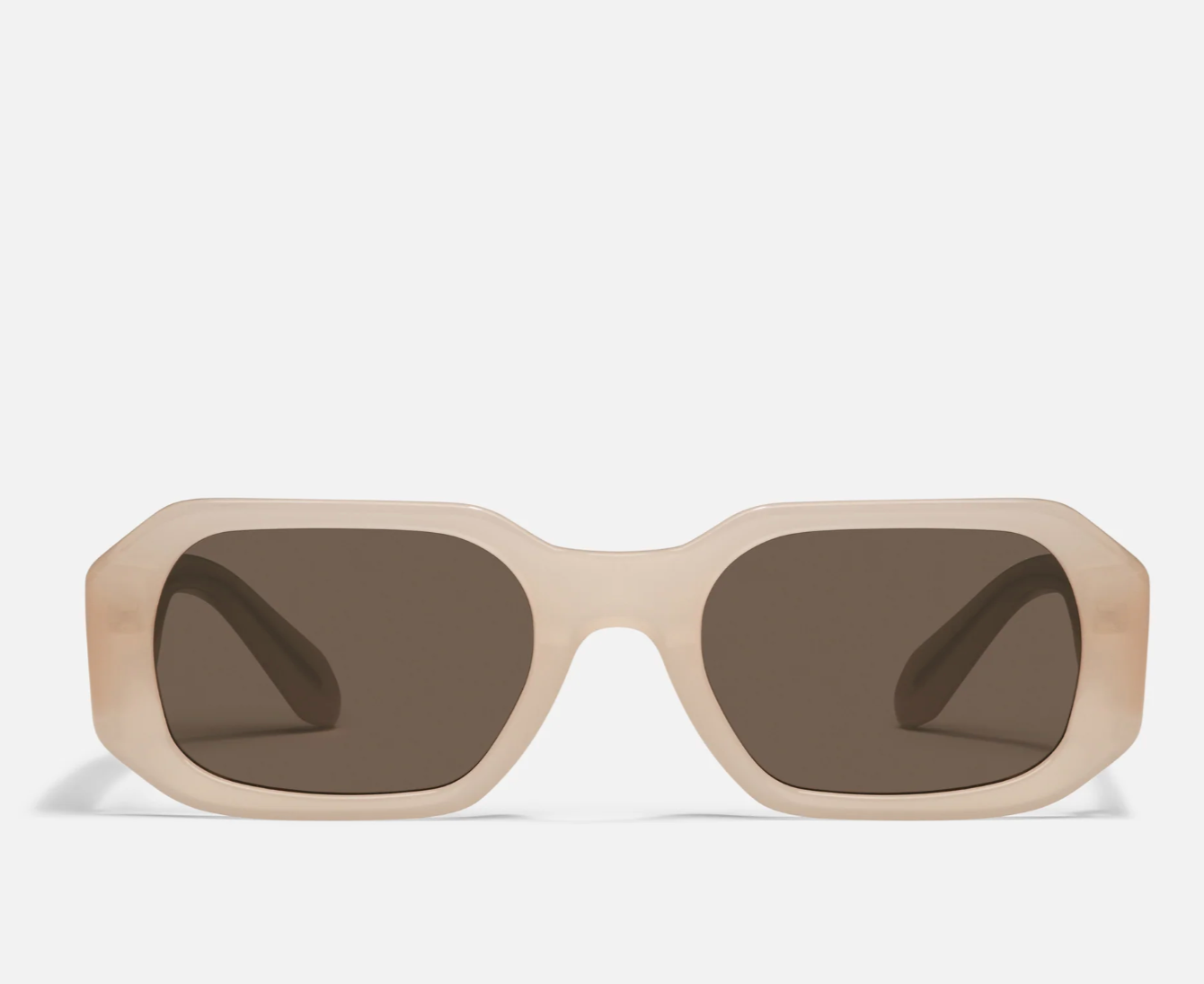 Hyped Up Quay Sunglasses - Bone Brown