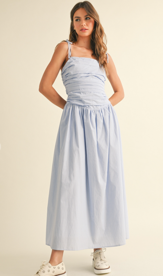 Cassie Striped Midi Dress