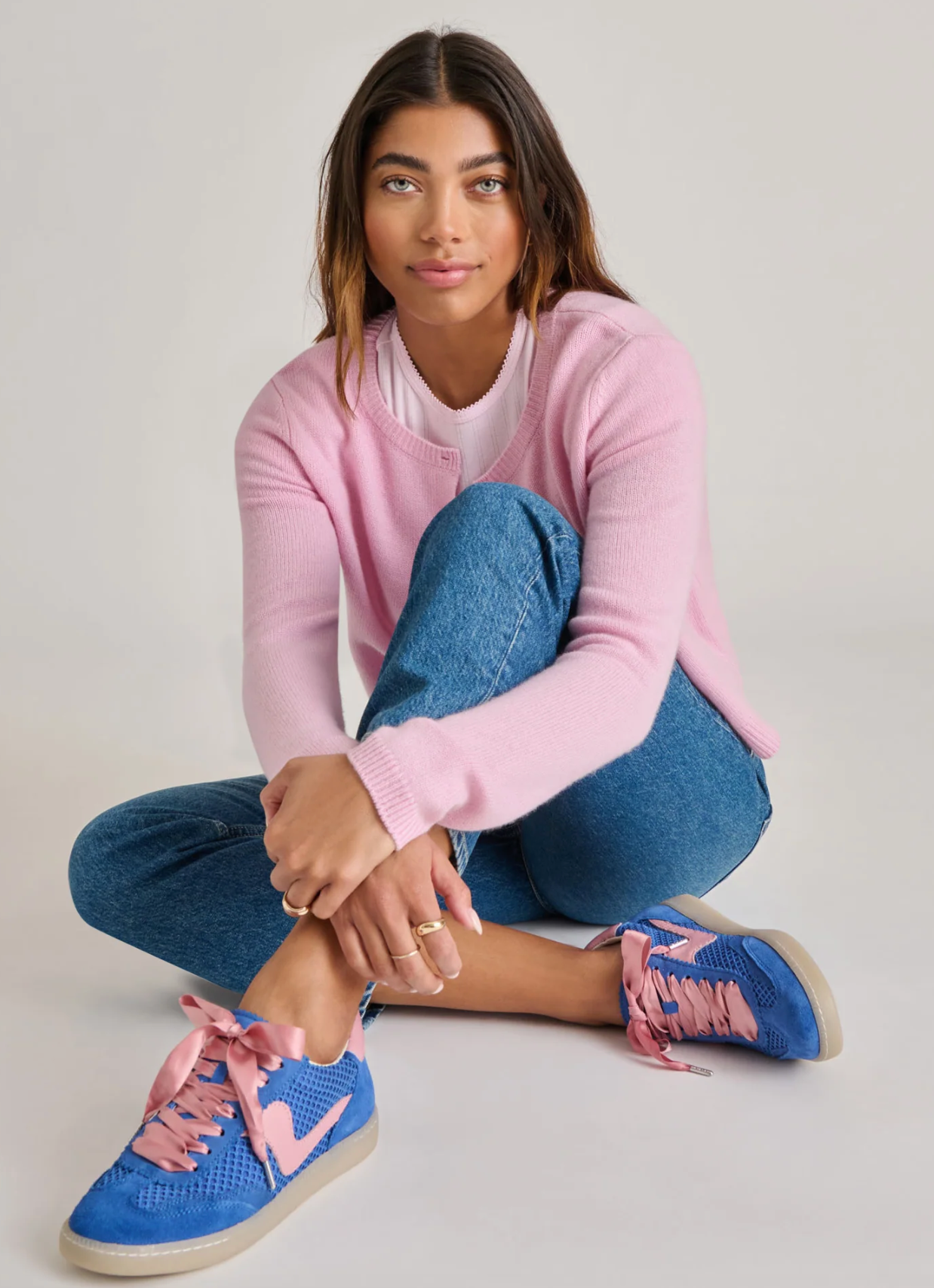 Dolce Vita Notice Blue Mesh Sneakers